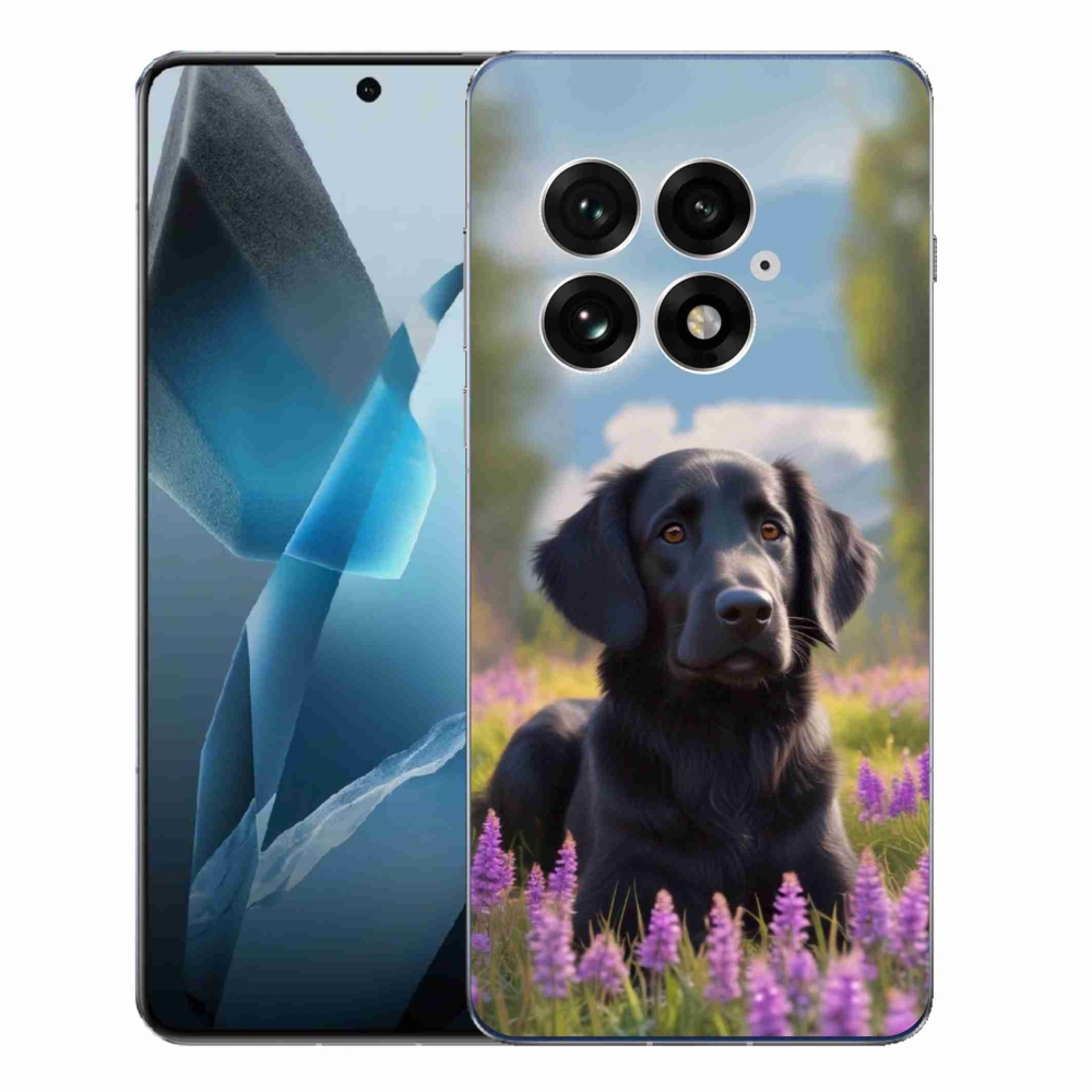 Zselés borítás mmCase One Plus 13-hoz - elegáns fekete retriever