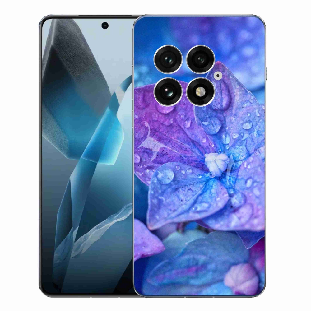Zselés borító mmCase One Plus 13-hoz - lila virág