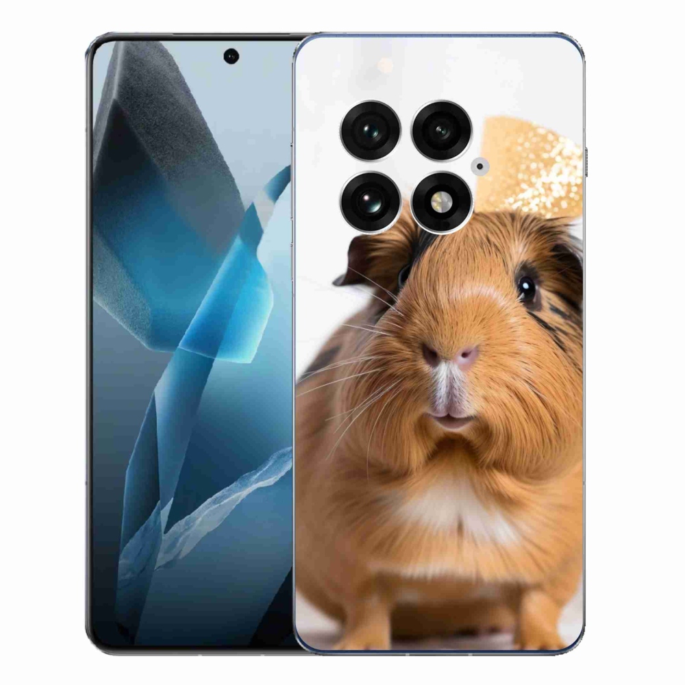 Zselés borítás mmCase a One Plus 13-hoz - barna tengerimalac