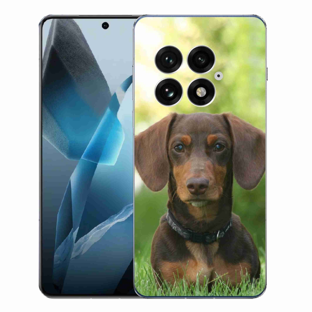Zselés borító mmCase for One Plus 13 - barna tacskó