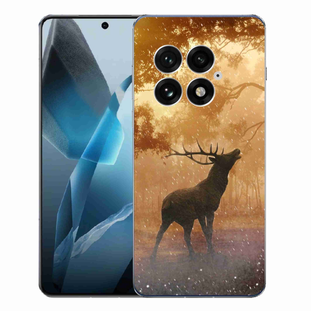 Zselés borítás mmCase a One Plus 13-hoz - szarvasok a szarvasbőgésben