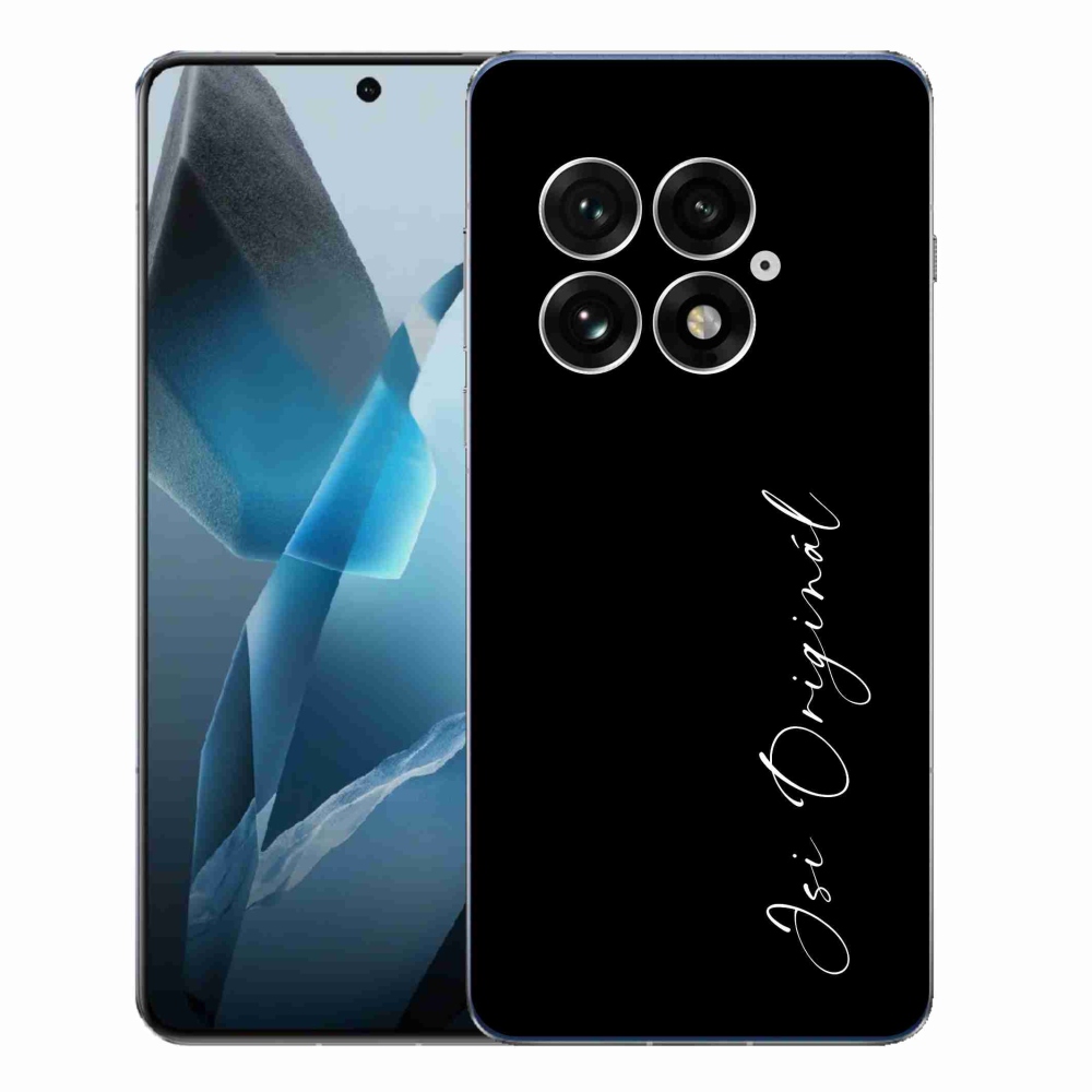 Gél borító mmCase a One Plus 13-on - te vagy az eredeti fekete háttér