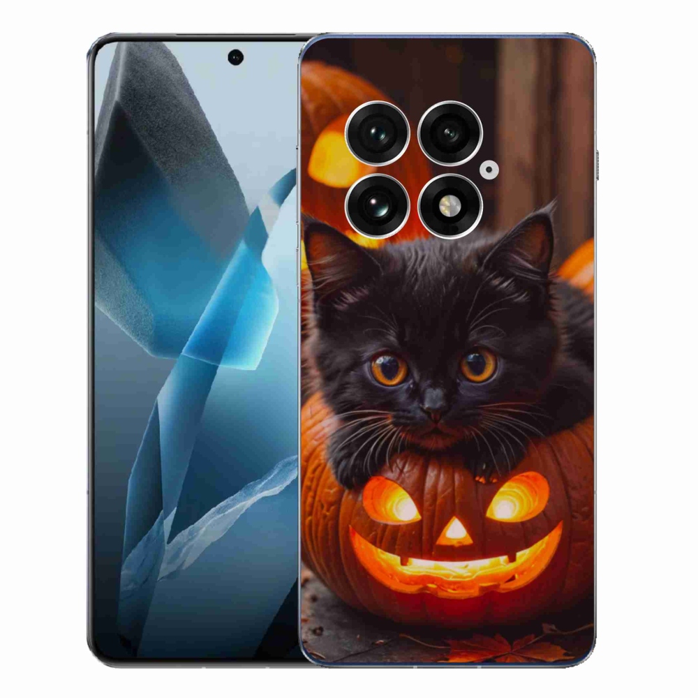 Zselés borítás mmCase a One Plus 13-hoz - cica és tök