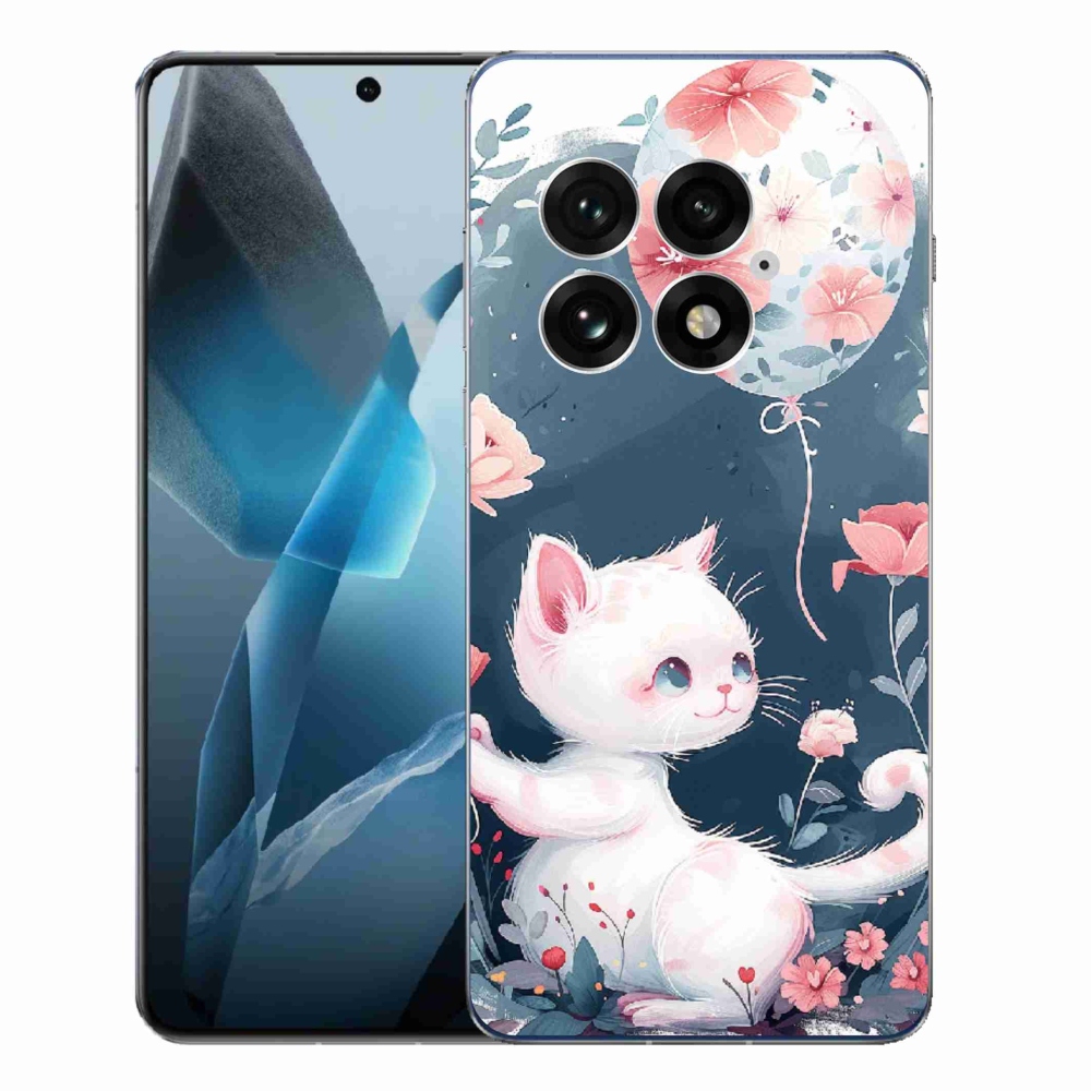 Gél borító mmCase for One Plus 13 - cica lufival mmCase for One Plus 13 - cica lufival
