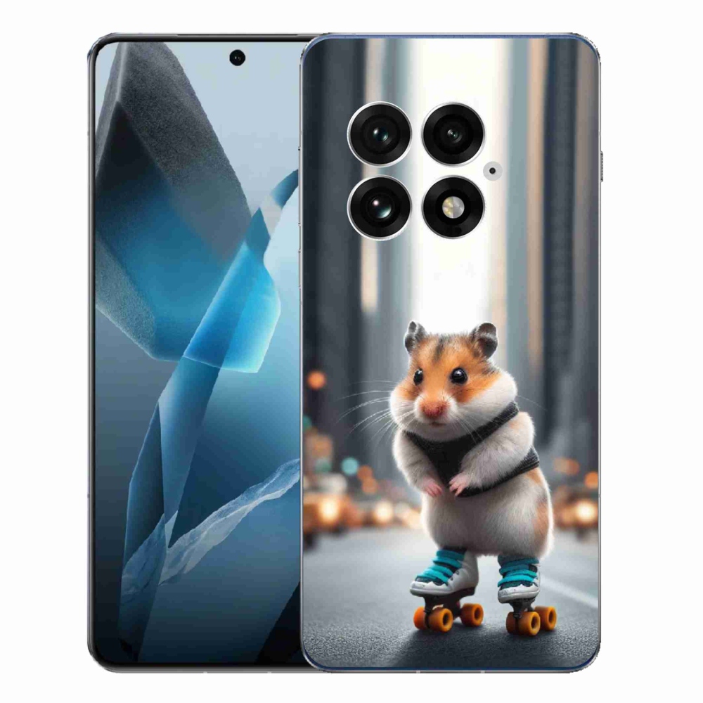 Zselés borítás mmCase for One Plus 13 - hörcsög a korcsolyán