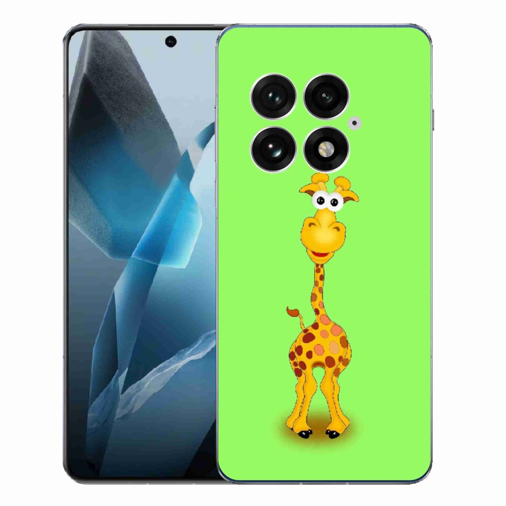 Zselés borítás mmCase One Plus 13-hoz - rajzfilm zsiráf