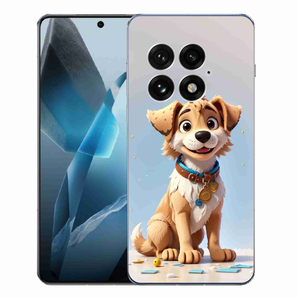Zselés borítás mmCase a One Plus 13-hoz - rajzfilm kölyökkutya