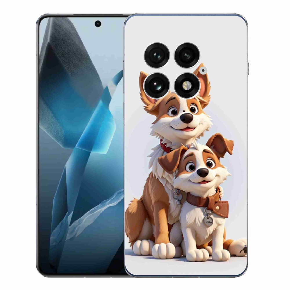 Gél borítás mmCase a One Plus 13-on - kutyák rajzolása