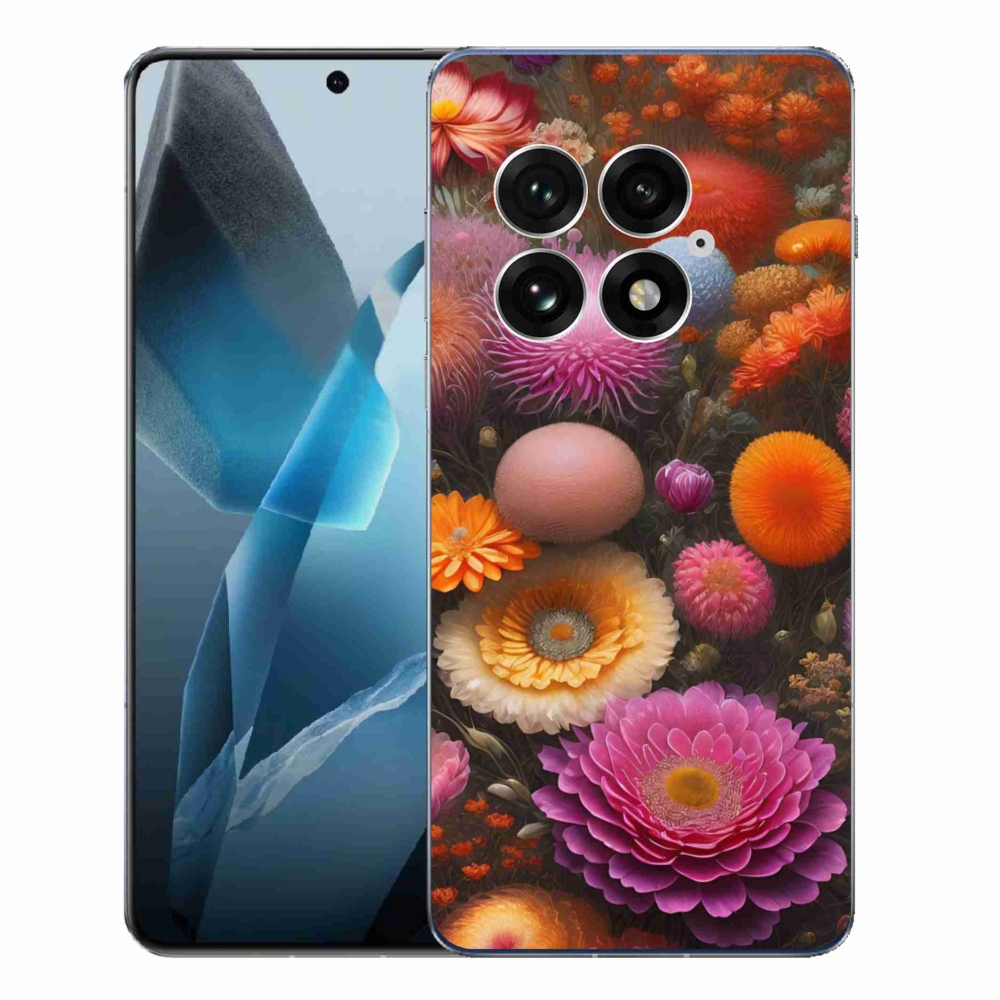 Gél borító mmCase a One Plus 13-on - virágos kompozíció