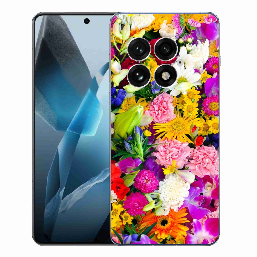 Zselés borítás mmCase a One Plus 13-hoz - virág 12