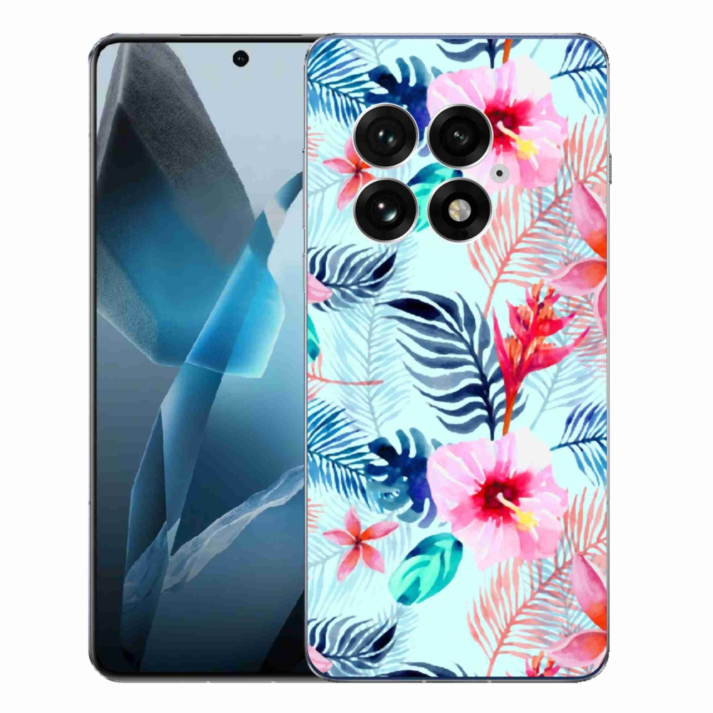 Zselés borítás mmCase a One Plus 13-hoz - virágok