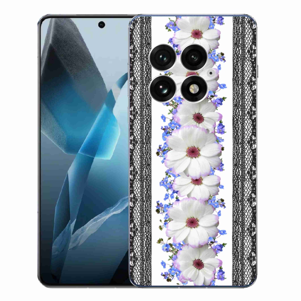 Zselés borítás mmCase a One Plus 13-hoz - virágok 8