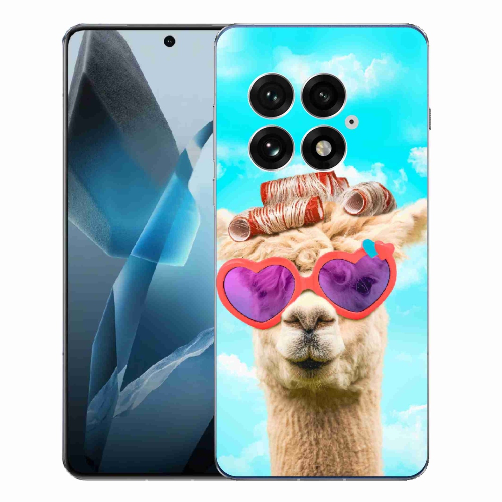 Zselés borítás mmCase a One Plus 13-hoz - szemüveges láma