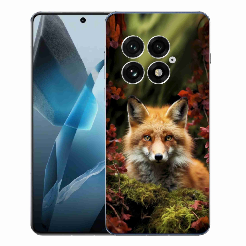 Zselés borítás mmCase a One Plus 13-hoz - róka az erdőben
