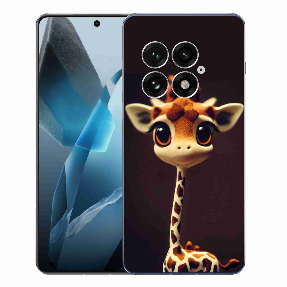 Zselés borítás mmCase a One Plus 13-hoz - kis zsiráf
