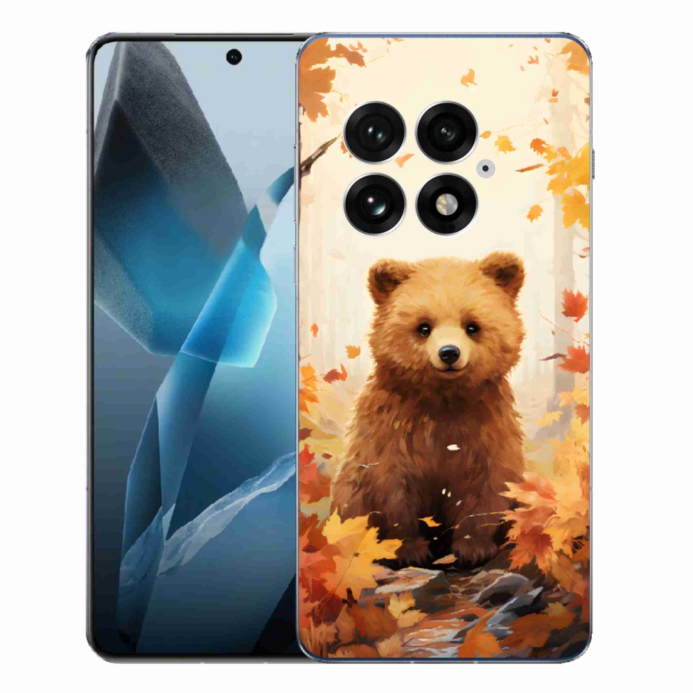Zselés borítás mmCase a One Plus 13-hoz - medve az erdőben