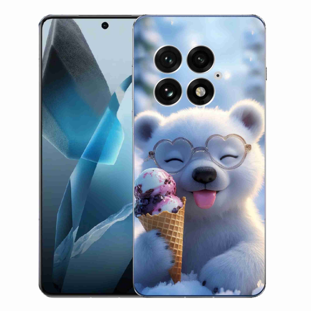 Gél borítás mmCase for One Plus 13 - mackó jégkrémmel
