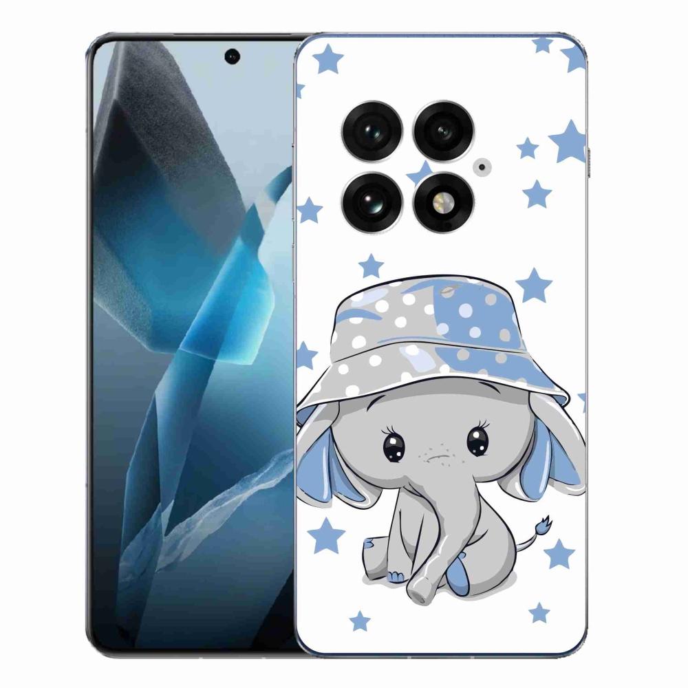 Zselés tok mmCase One Plus 13-hoz - kék elefánt