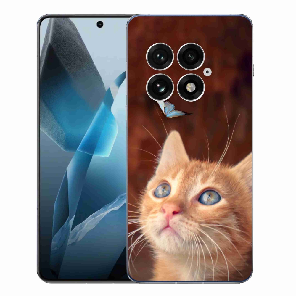 Zselés borító mmCase a One Plus 13-hoz - pillangó és cica