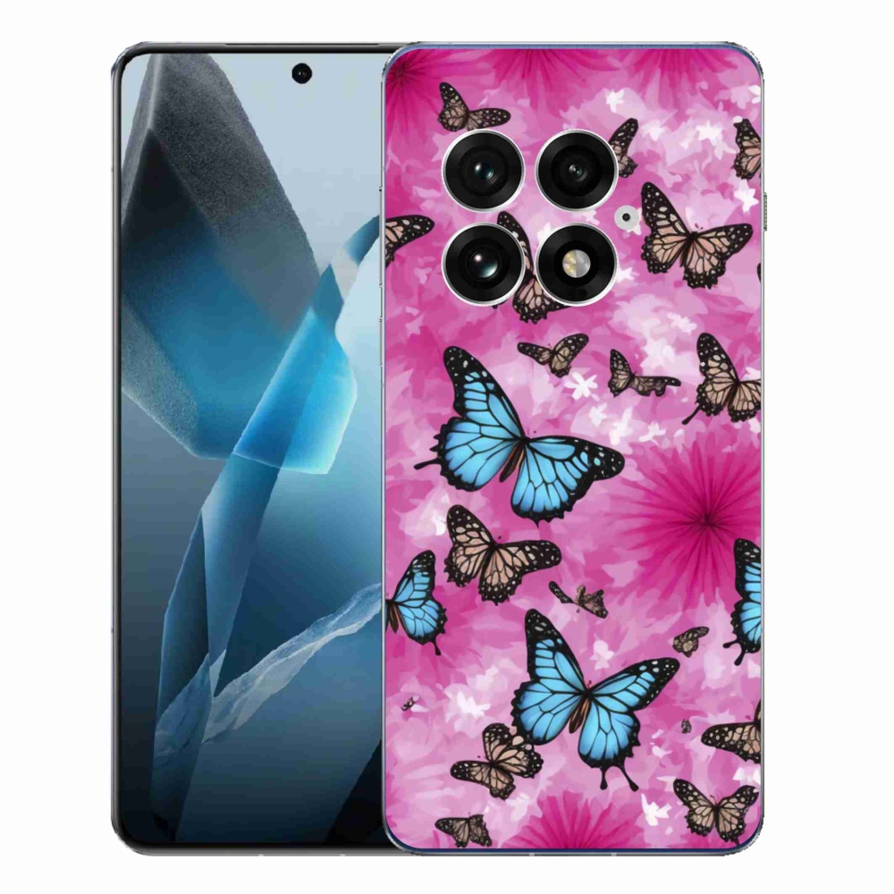 Zselés borítás mmCase a One Plus 13-hoz - pillangókert