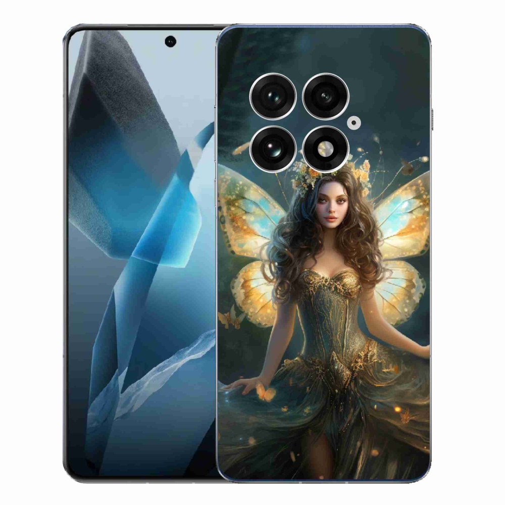 Zselés borítás mmCase a One Plus 13-hoz - pillangó nő