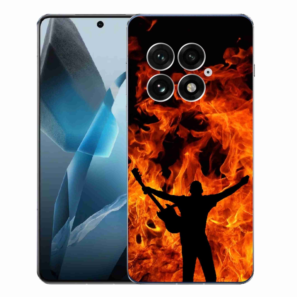 Zselés borítás mmCase a One Plus 13-on - zenész és tűz
