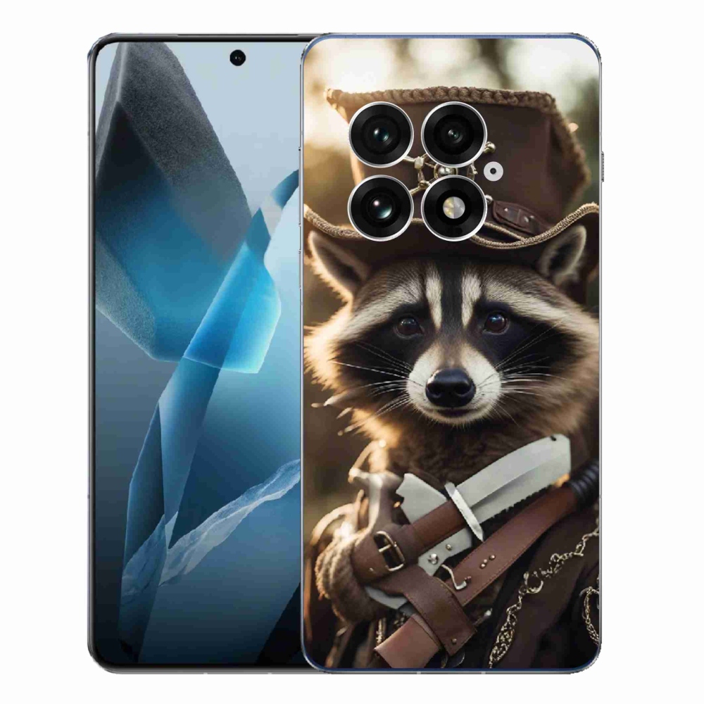 Zselés borítás mmCase for One Plus 13 - mosómedve egyenruhában