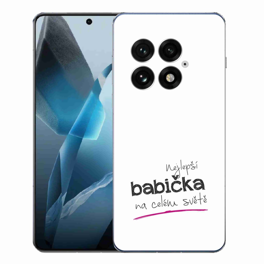 Gél borítás mmCase on One Plus 13 - Best Grandma 4 fehér háttér