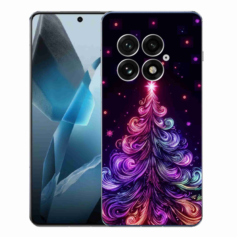 Gél borítás mmCase on One Plus 13 - neon karácsonyfa 1