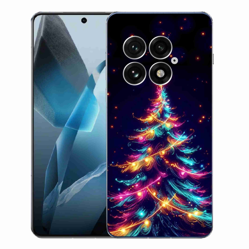 Gél borítás mmCase a One Plus 13-on - neon karácsonyfa