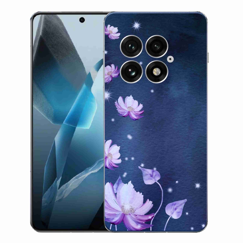 Zselés borítás mmCase a One Plus 13-hoz - hulló virágok