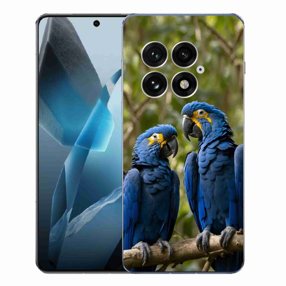 Zselés borítás mmCase a One Plus 13-hoz - papagáj duo