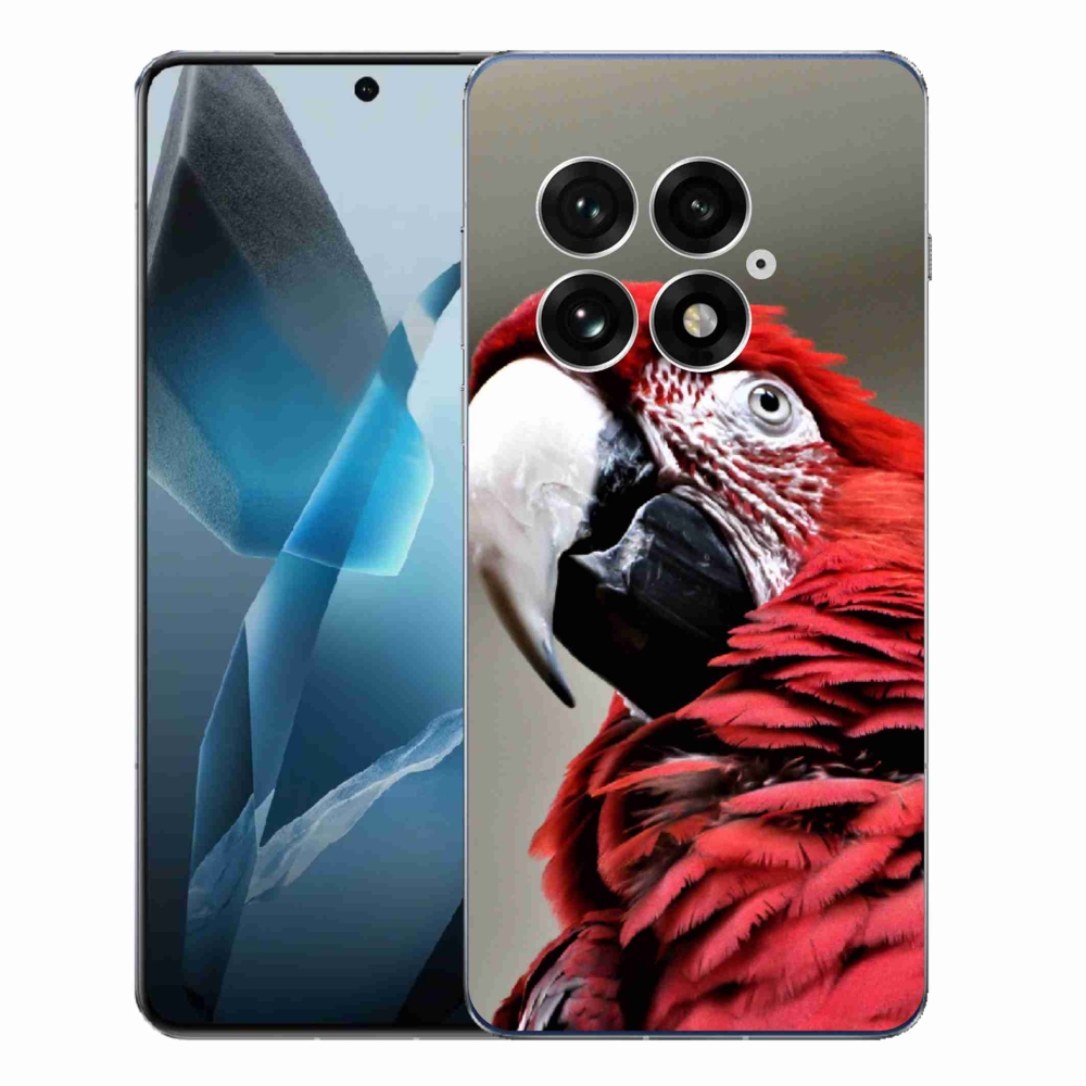 Zselés tok mmCase a One Plus 13-hoz - papagáj ara piros