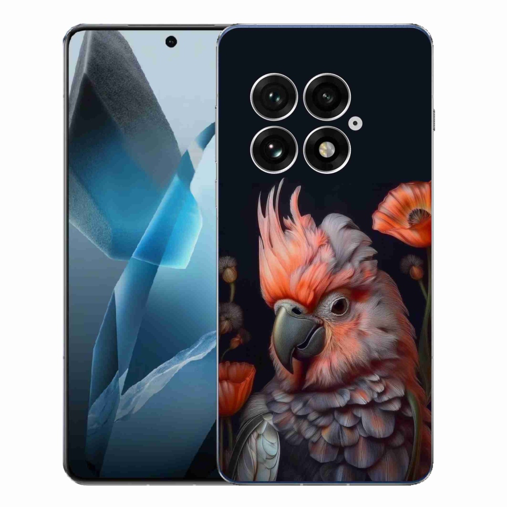 Zselés borítás mmCase a One Plus 13-hoz - kakadu papagáj színekben