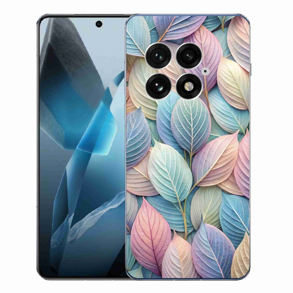 Zselés borító mmCase a One Plus 13-hoz - pasztell levelek