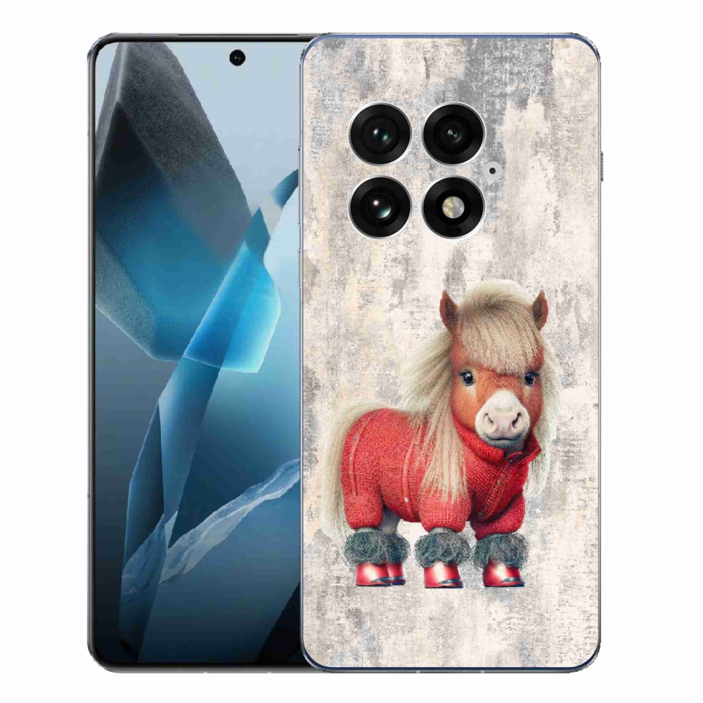 Zselés borítás mmCase a One Plus 13-hoz - póni pulóverben