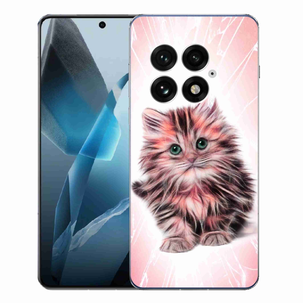 Zselés borítás mmCase a One Plus 13-hoz - aranyos cica