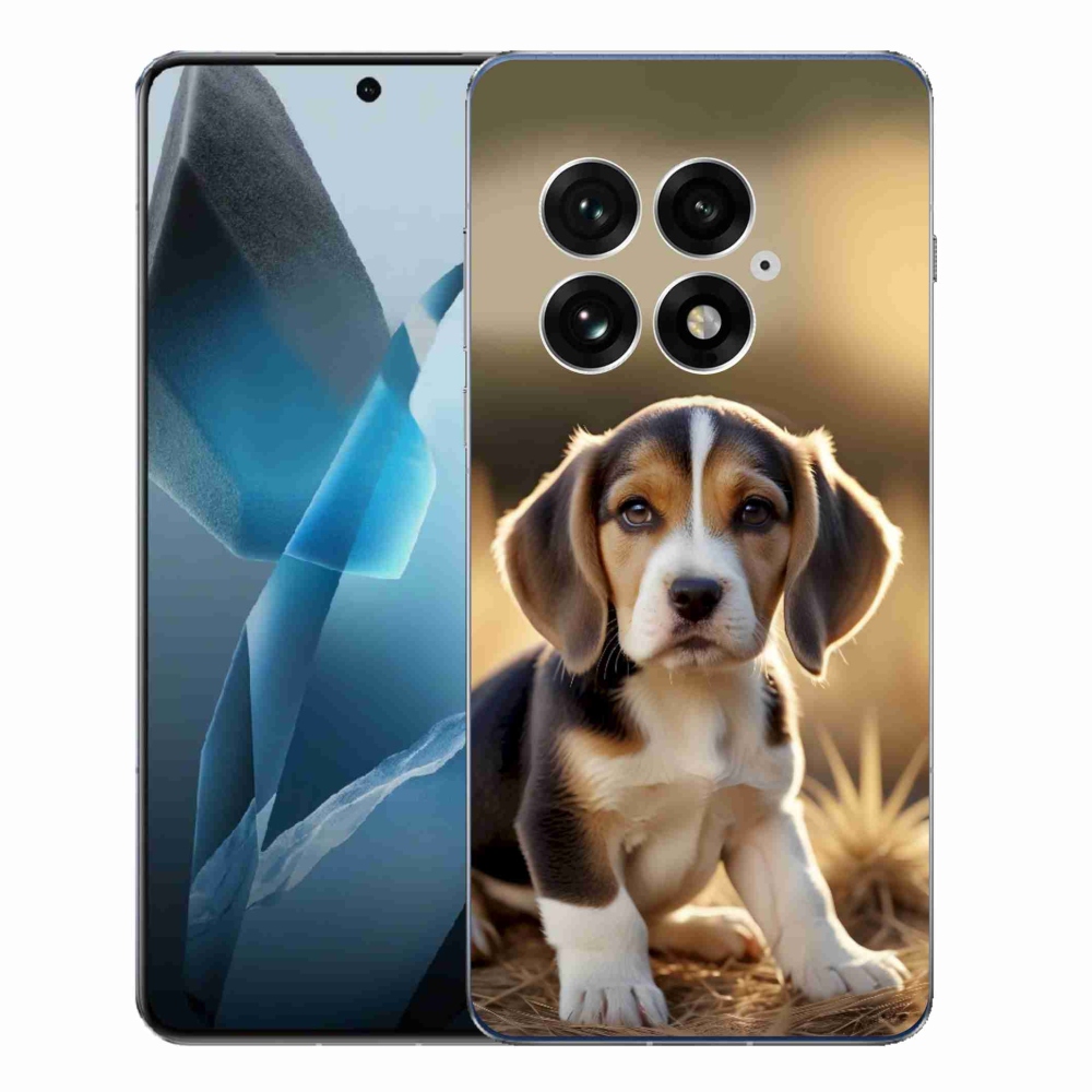 Zselés borítás mmCase a One Plus 13-hoz - aranyos beagle