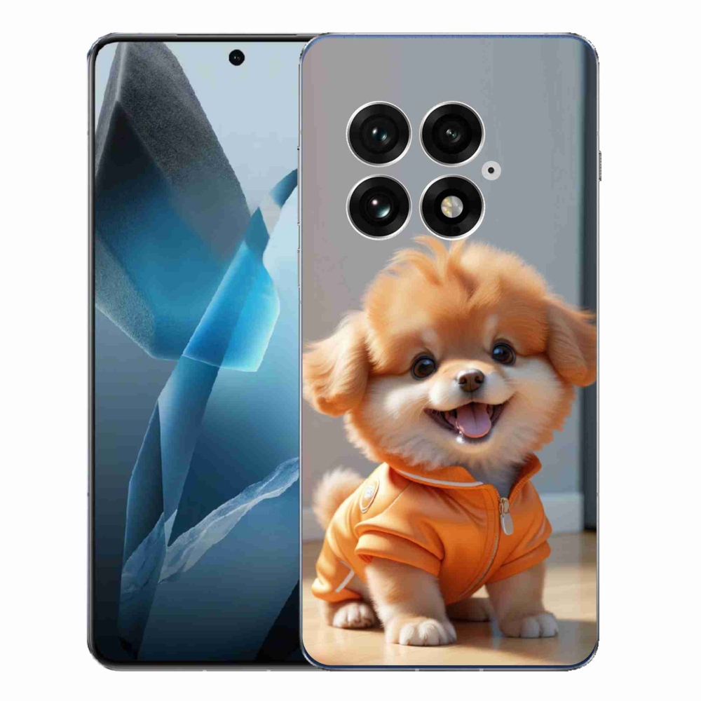 Zselés borítás mmCase for One Plus 13 - aranyos pomerániai pulóverben