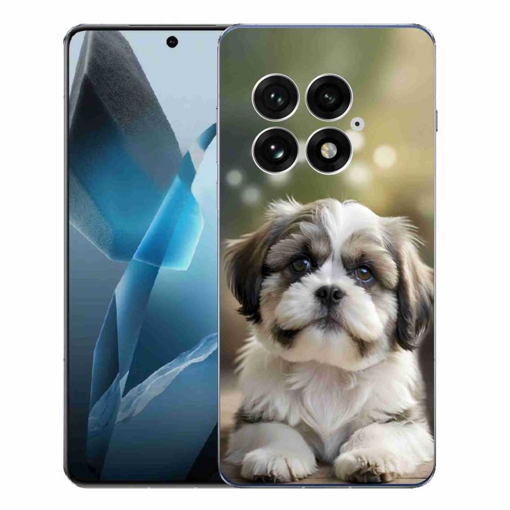 Zselés borítás mmCase a One Plus 13-hoz - aranyos shih-tzu