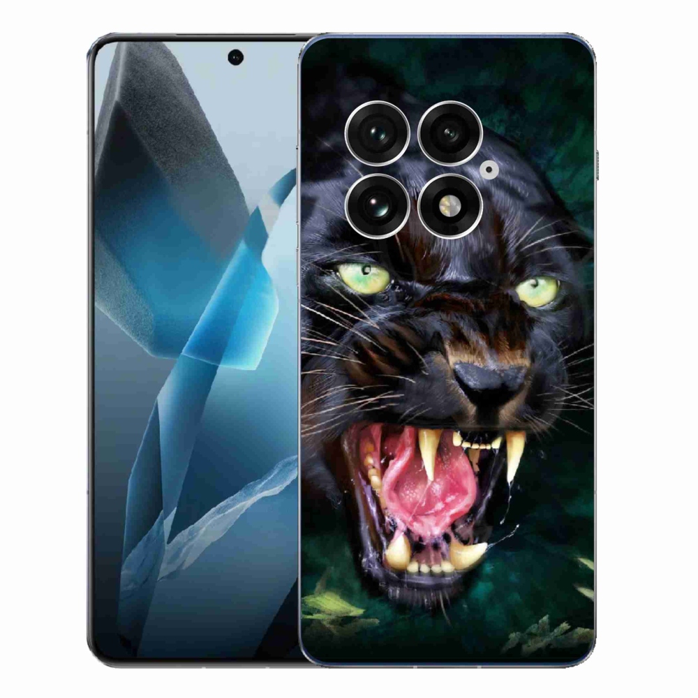 Zselés borítás mmCase One Plus 13-hoz - dühös fekete párduc