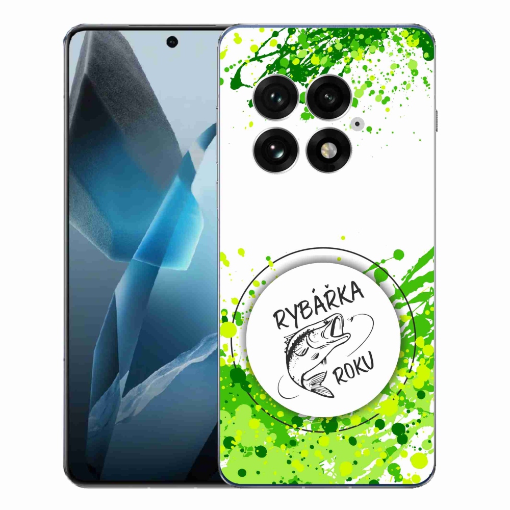 Gél borító mmCase on One Plus 13 - az év halásznője fehér háttérrel