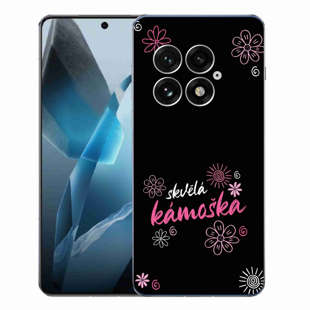 Gél borító mmCase a One Plus 13-on - nagyszerű haver fekete háttérrel
