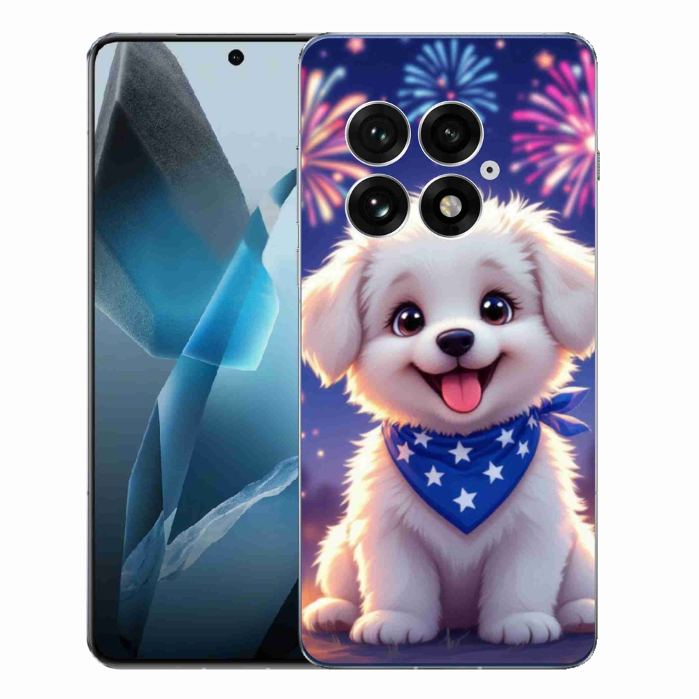 Gél borítás mmCase on One Plus 13 - ünnepi kiskutya