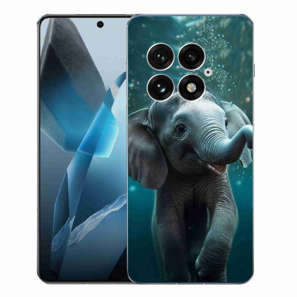 Zselés borítás mmCase a One Plus 13-hoz - víz alatti elefánt