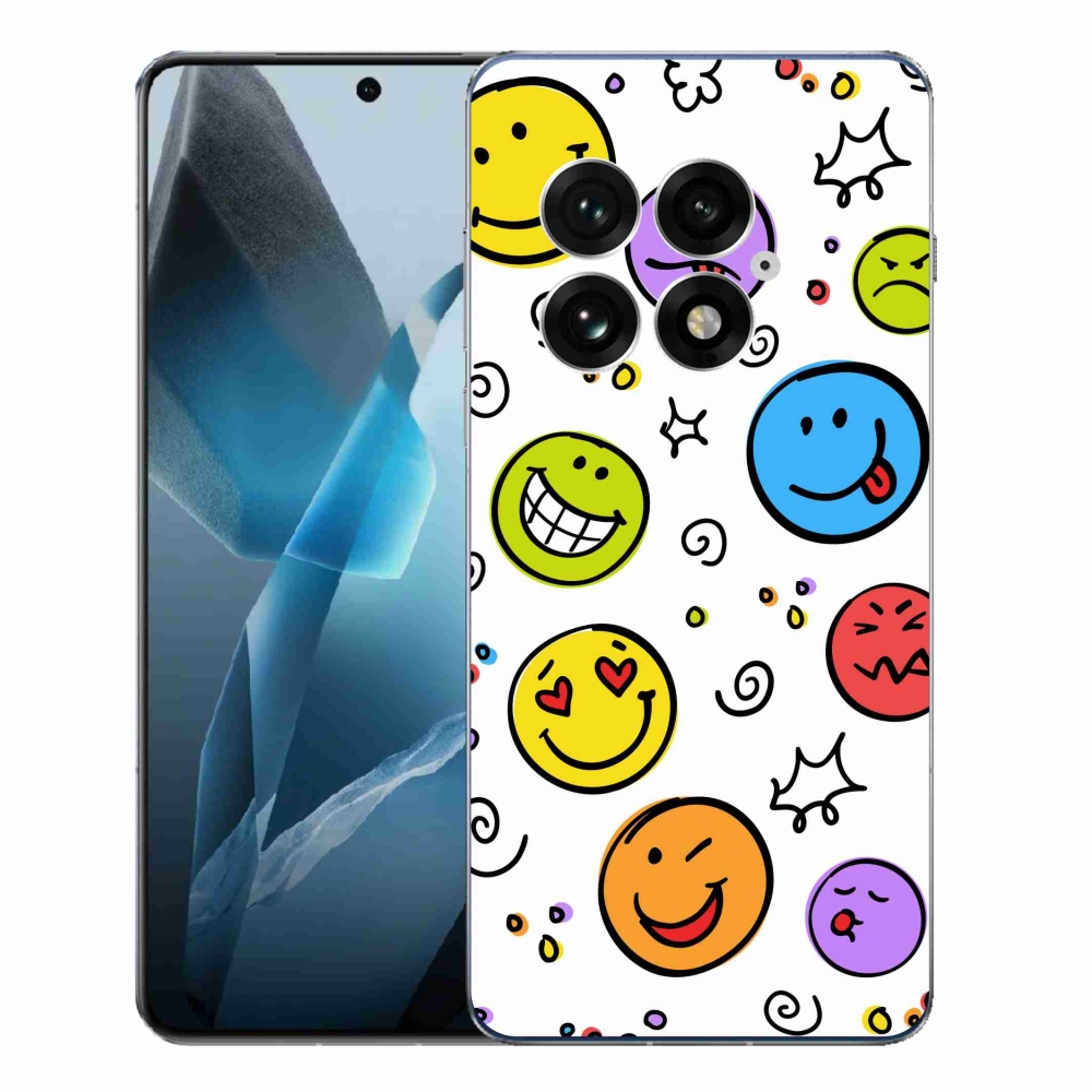 Zselés borítás mmCase a One Plus 13-hoz - smiley-k