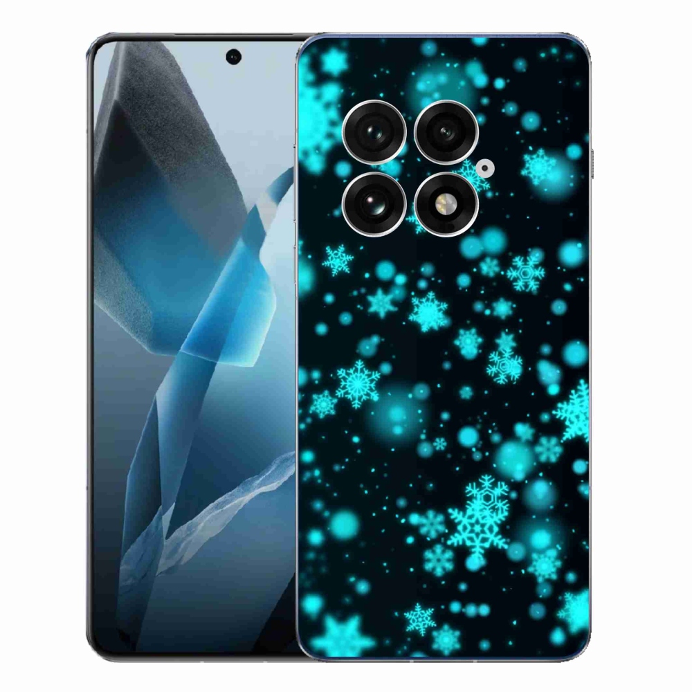Zselés borítás mmCase a One Plus 13-hoz - hópelyhek 1