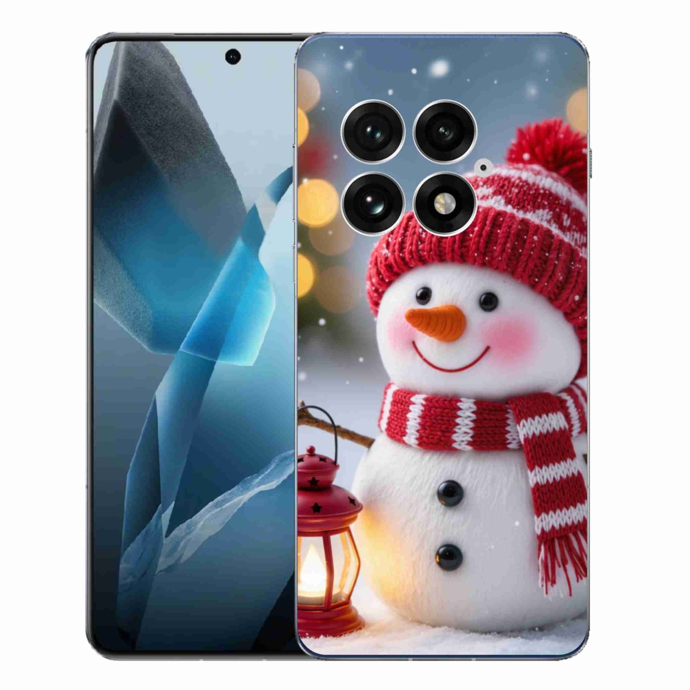 Gél védőhuzat mmCase a One Plus 13-hoz - hóember 2