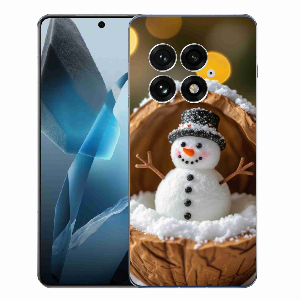 Zselés borítás mmCase a One Plus 13-hoz - hóember 4