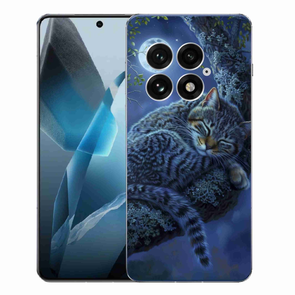 Zselés borítás mmCase a One Plus 13-hoz - alvó macska